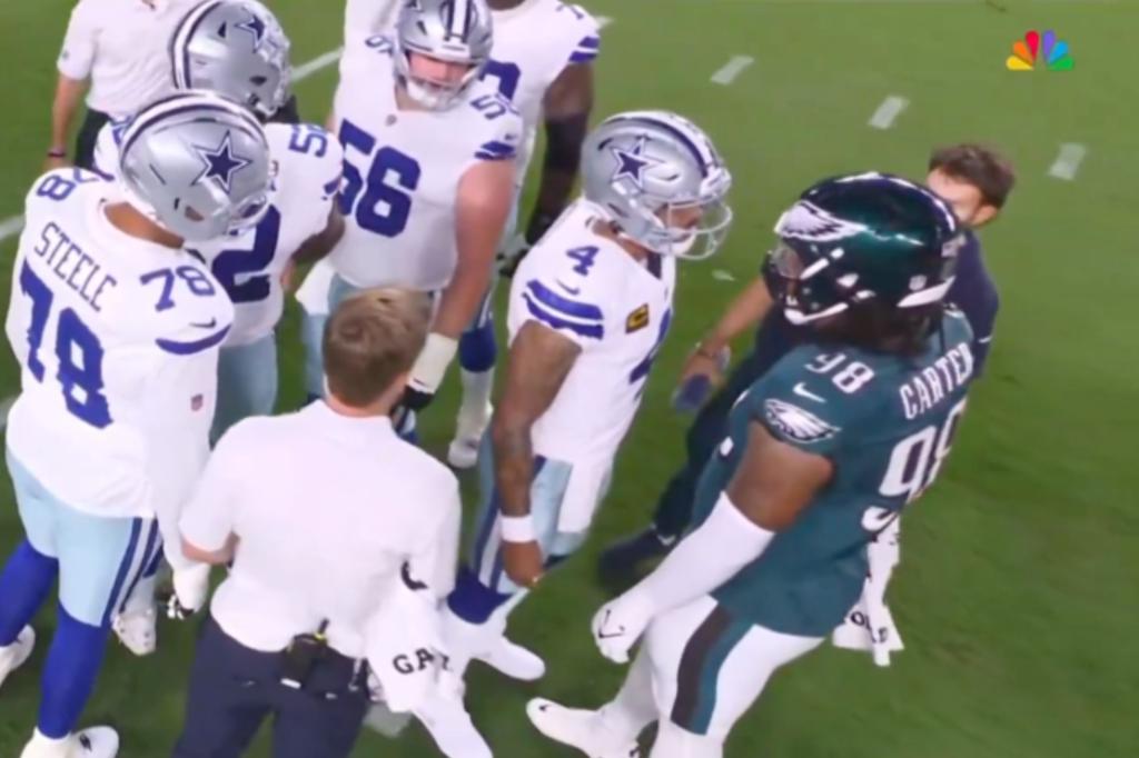 Eagles' Jalen Carter ejected six seconds into opener vs. Cowboys
