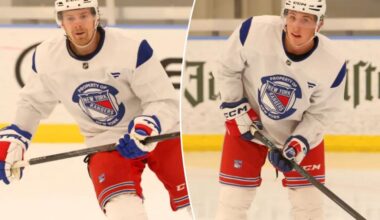 Brennan Othmann, Gabe Perreault on the bubble of Rangers roster