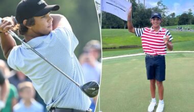 Charlie Woods gets hole-in-one at 2025 Junior Players Championship