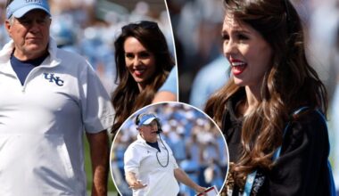 Jordon Hudson all smiles on sideline as Bill Belichick leads UNC to win
