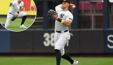 Yankees' Aaron Judge still impacted by injury during second game back in outfield