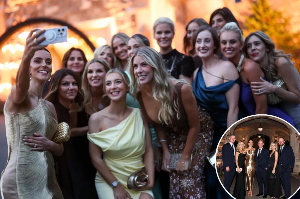 Ryder Cup golfers step out for glamorous night with WAGs