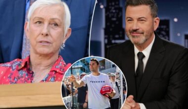 Martina Navratilova reacts to ABC pulling Jimmy Kimmel off air after controversial Charlie Kirk comments