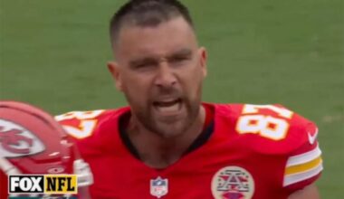 Travis Kelce slams helmet in sideline outburst during loss