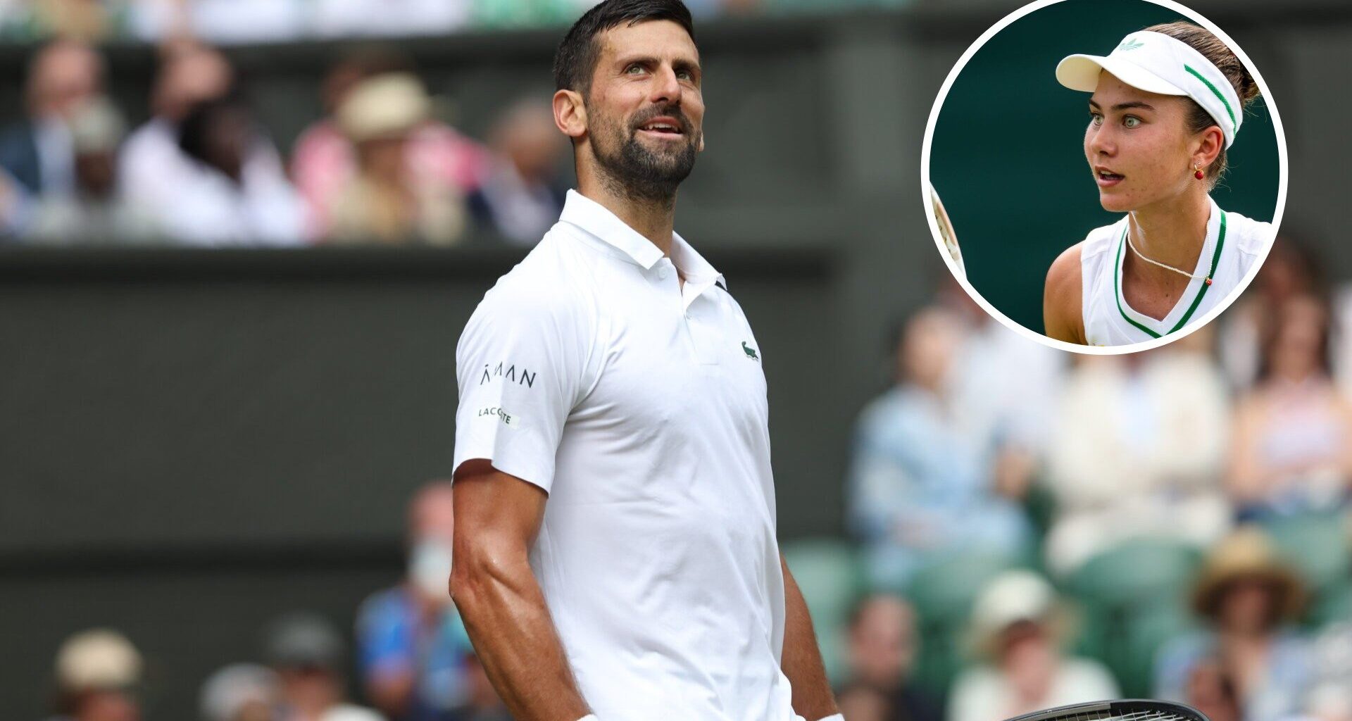 What Iva Jovic said she noticed about Novak Djokovic after meeting him for the first time at Wimbledon