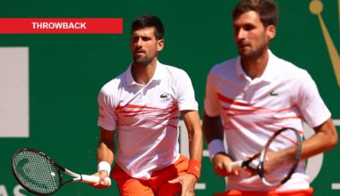 What happened when Novak Djokovic played doubles with his younger brother on the ATP Tour
