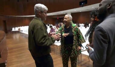 A photo from Sunday's climate justice summit.