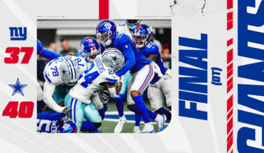 Giants fall to Cowboys 40-37 in OT thriller