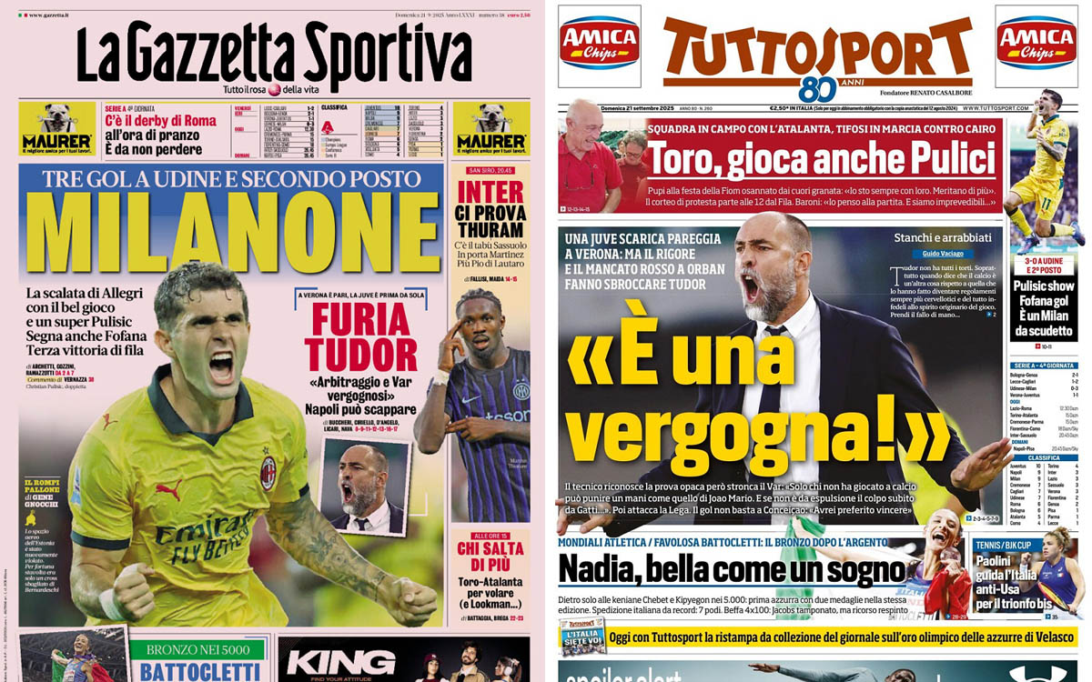 Papers Italy sept 21 2025