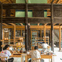 Porcelain Studios Plugin Revival  / People's Architecture Office + Liu Kecheng Design Studio - Interior Photography, Wood, Beam, Chair