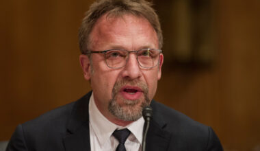 FILE -- In this Jan. 10, 2017 file photo Backpage.com CEO Carl Ferrer appears before the Senate Homeland Security and Governmental Affairs Permanent subcommittee on Investigations looking into Backpage.com. (AP Photo/Cliff Owen, File)