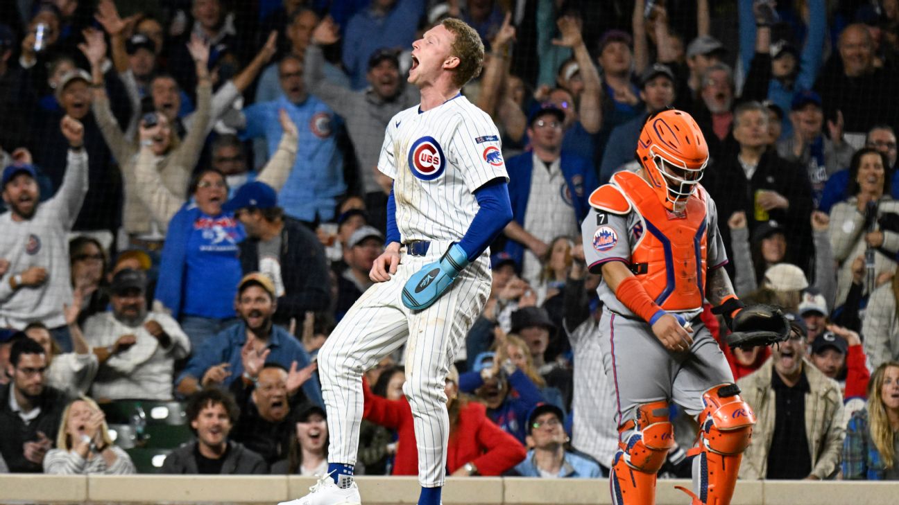 Cubs feel playoffs in air as rout fires up Wrigley crowd