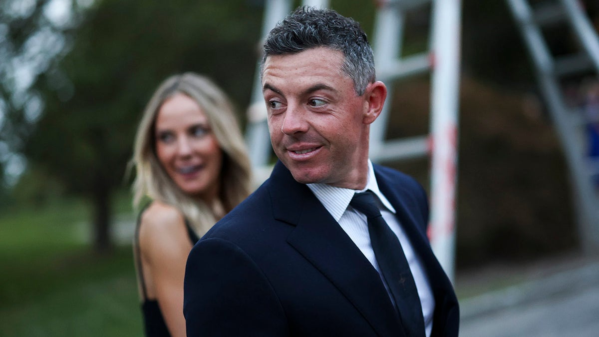 Rory McIlroy and his wife