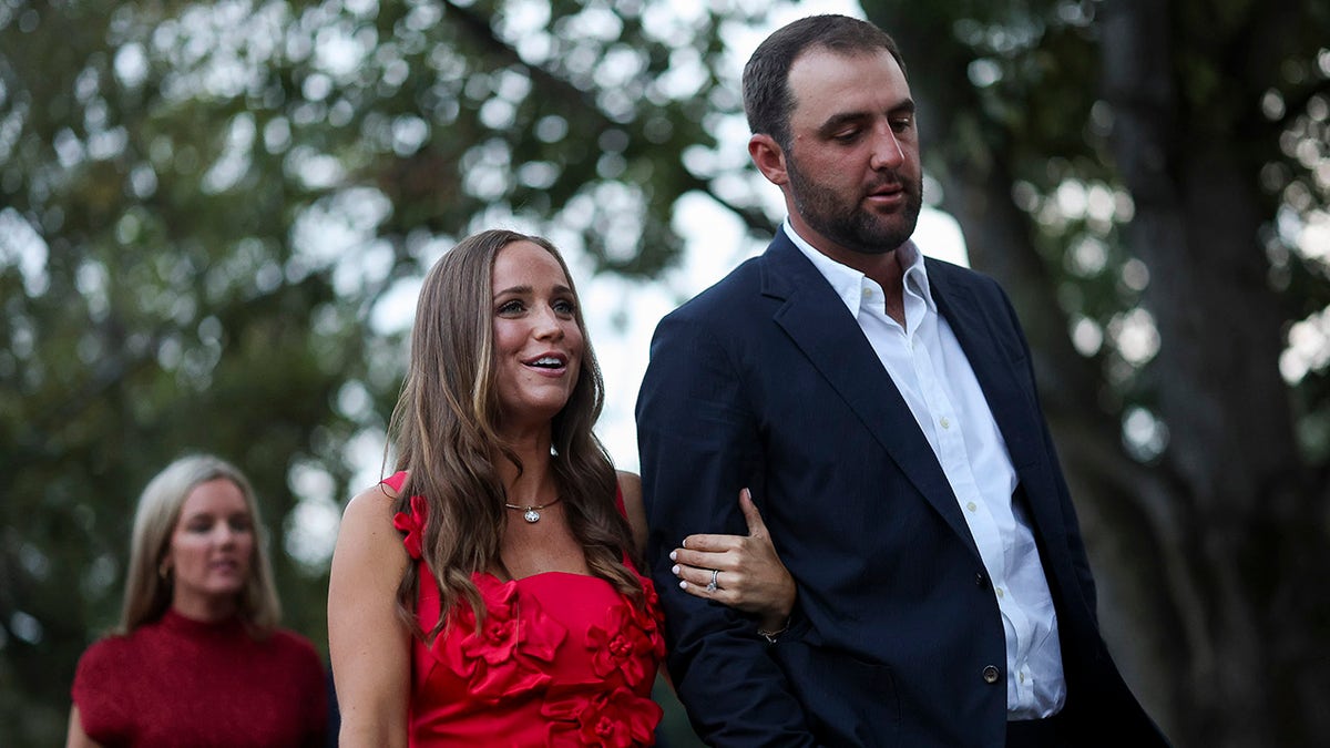 Scottie Scheffler and his wife