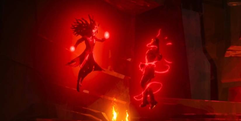 Scarlet Witch vs Thor in Marvel Zombies
