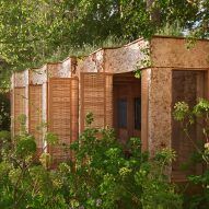 Mycelium pavilion with open facade