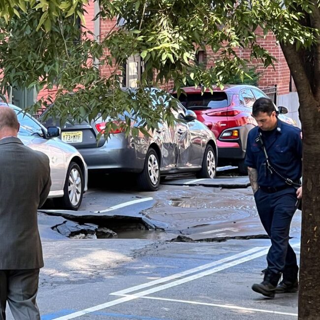 sinkhole hoboken nj