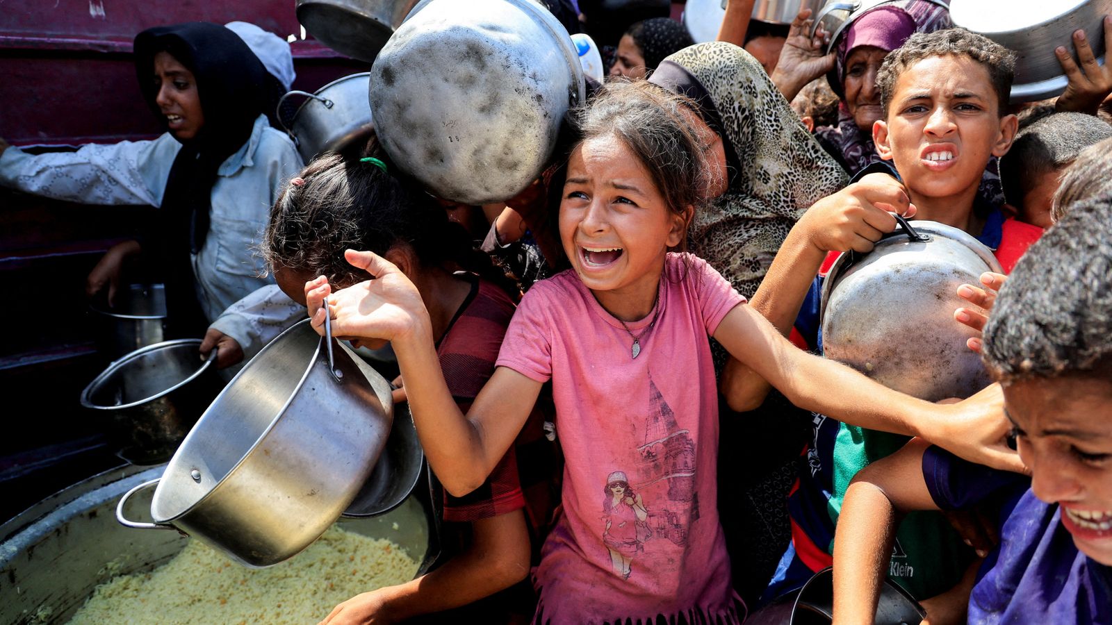 Palestinians are struggling to access food and shelter amid Israel's military offensive. File pic: Reuters