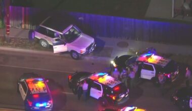 SUV spins after cop's PIT maneuver during Los Angeles County car chase