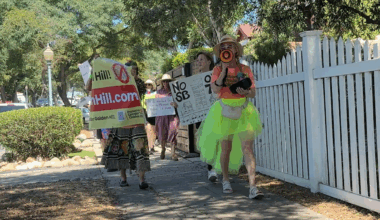 People take to the streets of South Park to protest California housing bill – NBC 7 San Diego