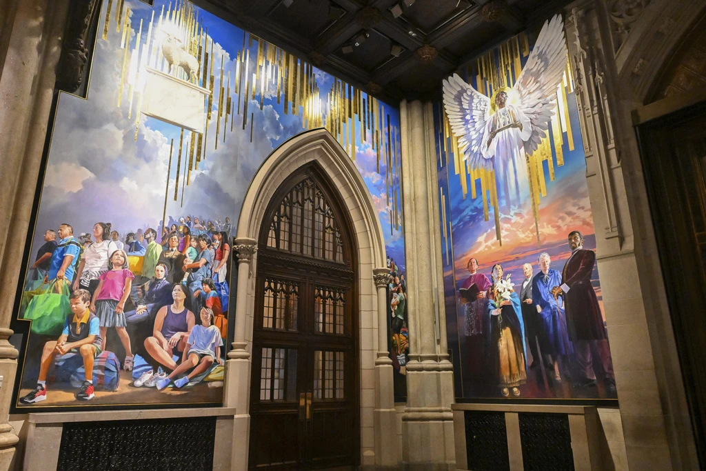 Massive mural honoring New York City migrants unveiled at St. Patrick’s Cathedral