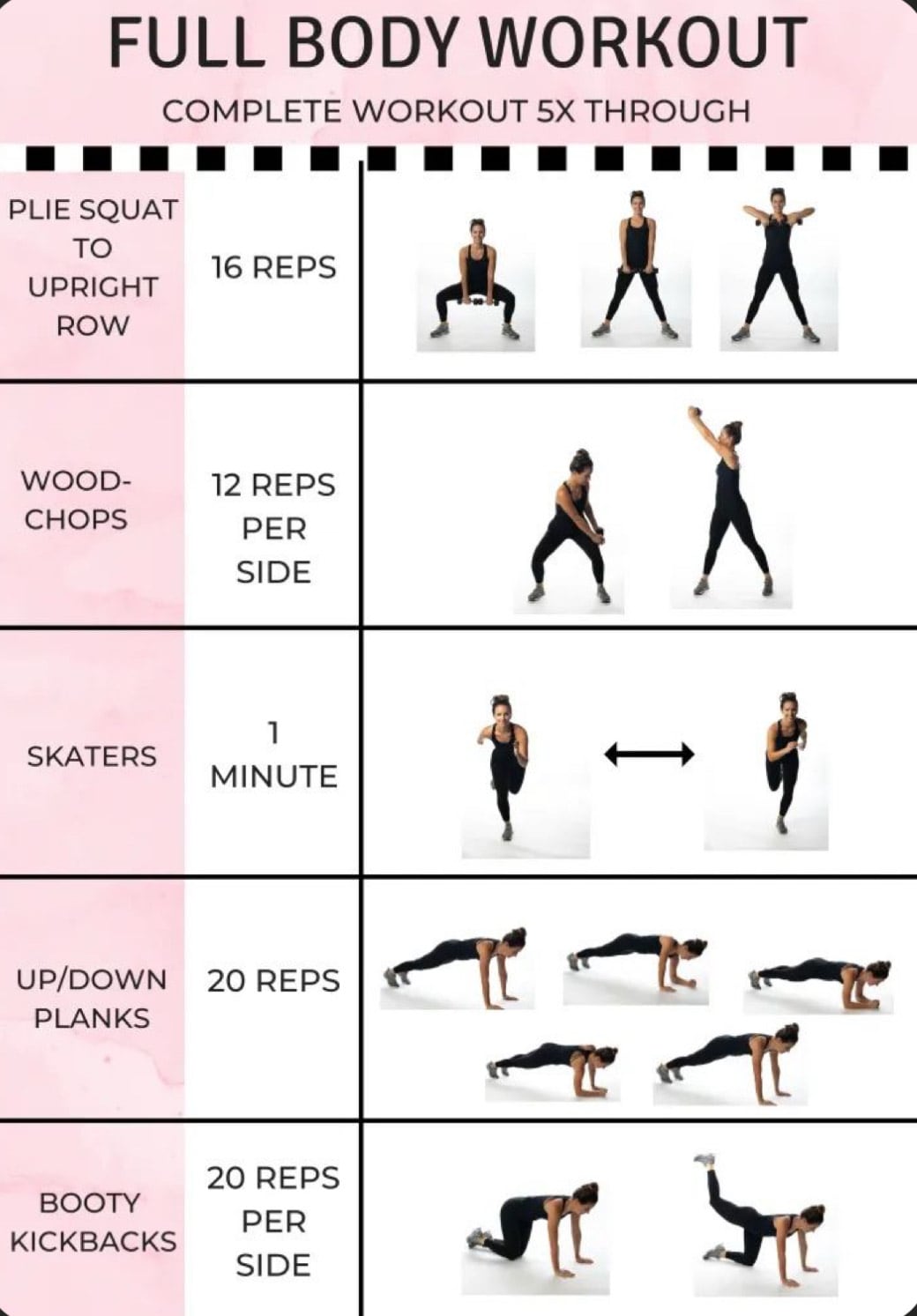 Dr. Salako shared a full body workout chart that will help you incorporate strength training in your routine.(instagram/@dr.salako)