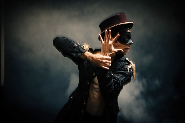A scene from Rosin Box Project's "Ghost Light Masquerade" dance event, which returns to San Diego in late Oct.. (Carly Topazio)