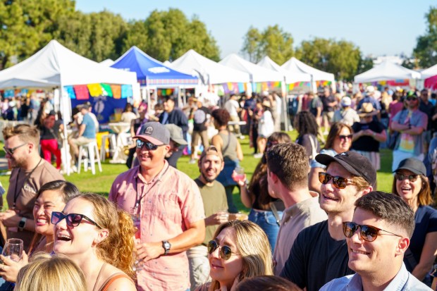Diners and drinkers at the 2024 San Diego Food +...