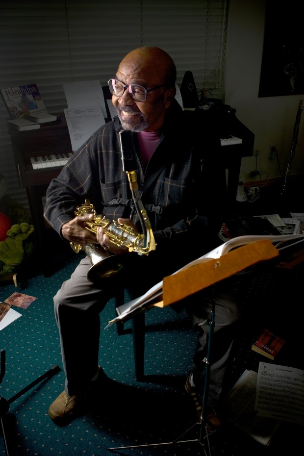 Jan. 8, 2009, SAN DIEGO, CALIFORNIA, USA: At his home saxophone great, James Moody is one of our San Diego Grammy nominees in the best jazz soloist category. (Nelvin C. Cepeda / The San Diego Union-Tribune)