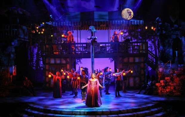 A scene from the Old Globe's world premiere musical "Huzzah!" (Jim Cox)