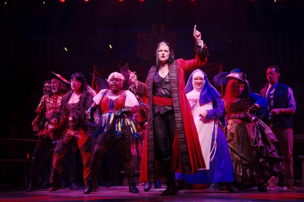 Kate Shindle as Anne Bonny the Pirate Queen in the Old Globe's world premiere musical "Huzzah." (Katie Spelman)