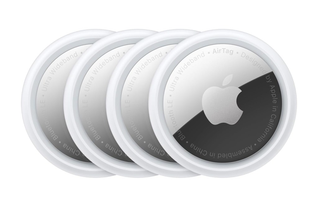 Apple AirTag 4 Pack. Keep Track of and find Your Keys, Wallet, Luggage, Backpack, and More. Simple one-tap Set up with iPhone or iPad
