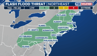 NYC weather: Storms Thursday night, flooding possible in NJ