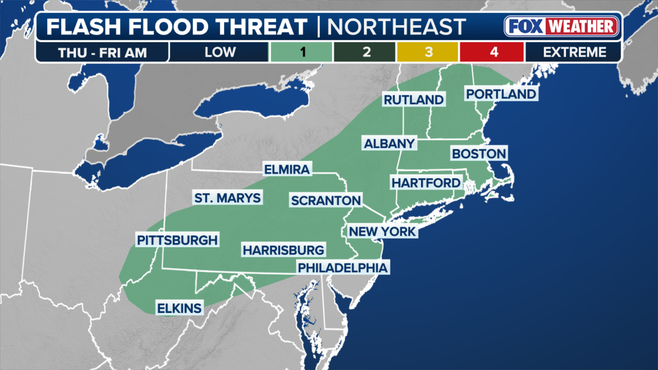 NYC weather: Storms Thursday night, flooding possible in NJ