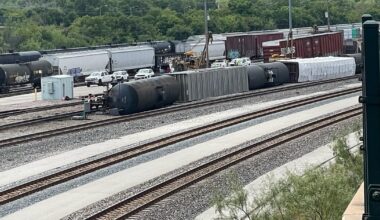 Shelter in place lifted after train derailment in Fort Worth