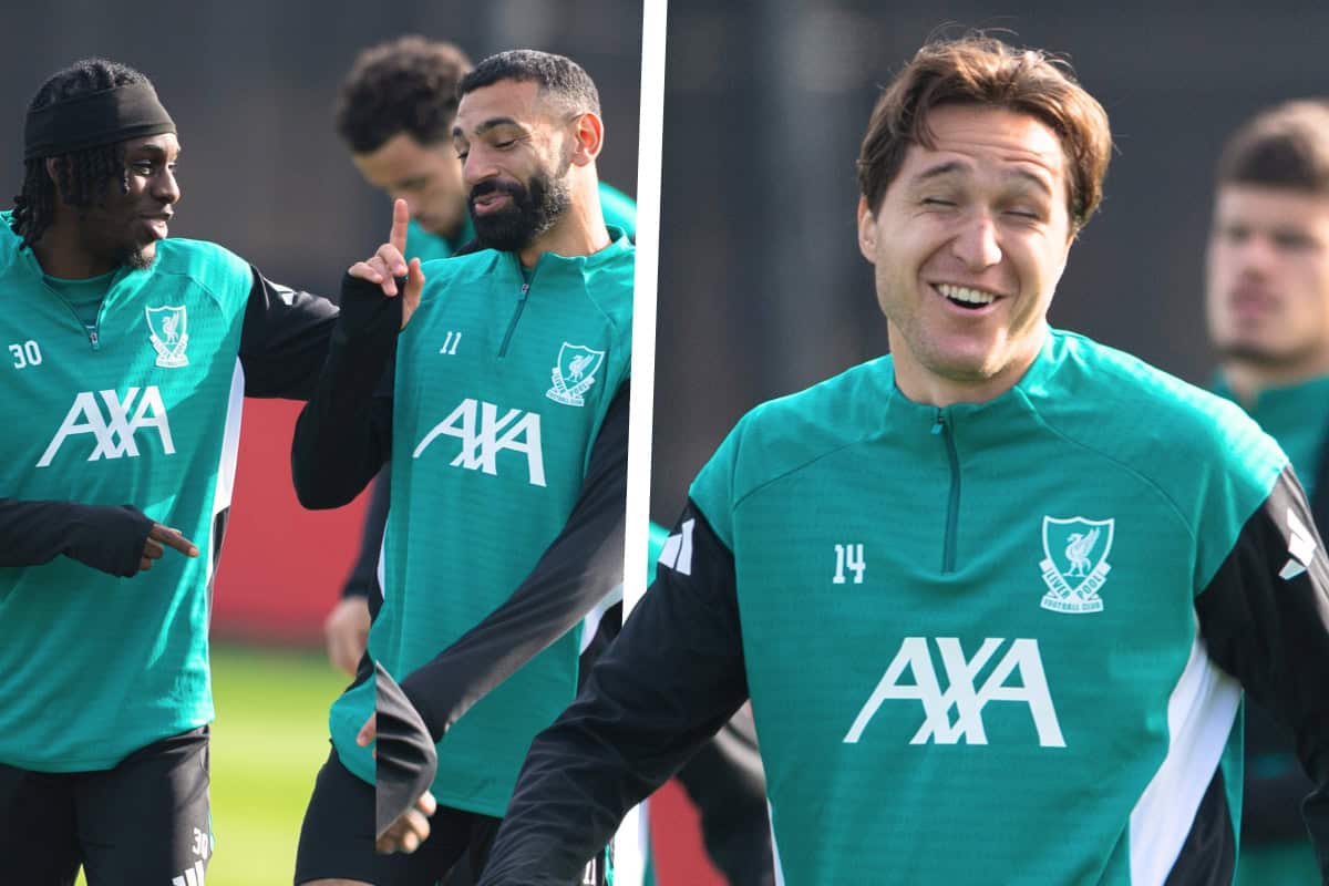 Chiesa trains and Ekitike returns - 14 photos as Liverpool train for Galatasaray - Liverpool FC