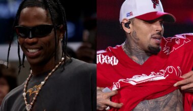 Travis Scott Shows Off Signed Chris Brown "Breezy Bowl" Shirt