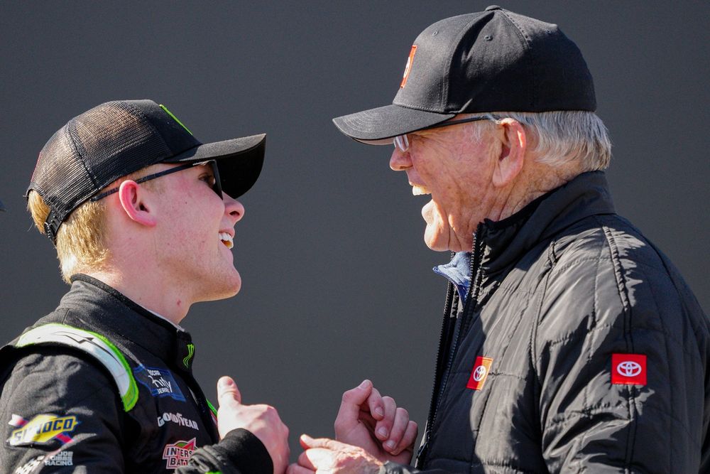 Ty Gibbs and grandfather Joe Gibbs, Joe Gibbs Racing Toyota