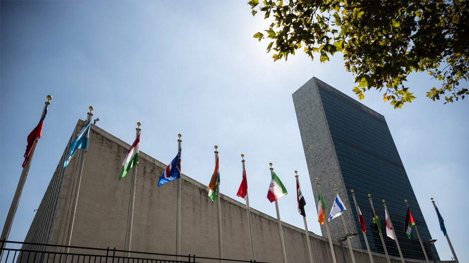 The United Nations headquarters in New York, US, on Thursday, Sept. 18, 2025. The 80th session of the United Nations General Assembly (UNGA) runs from September 9th through September 25th, with a theme of "Better together: 80 years and more for peace, development and human rights." Photographer: Victor J. Blue/Bloomberg via Getty Images
