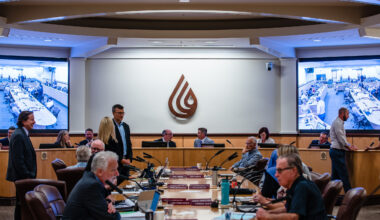 San Diego County Water Authority before meeting in Kearny Mesa on July 27, 2023.