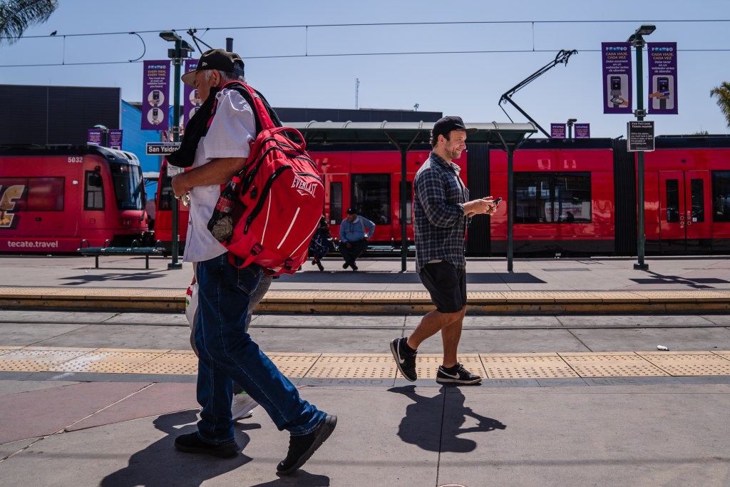 San Ysidro Trolley station on April 26, 2023.