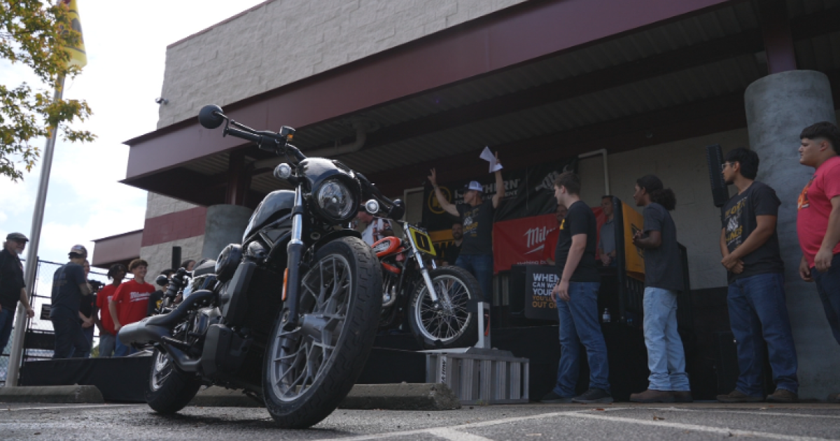 La Vergne students get real-world experience converting motorcycle project