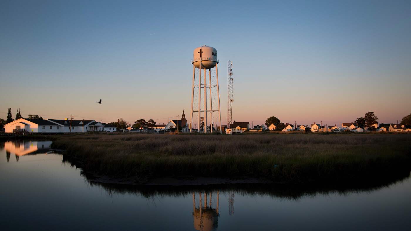 Tangier Island could be underwater before the next century : NPR