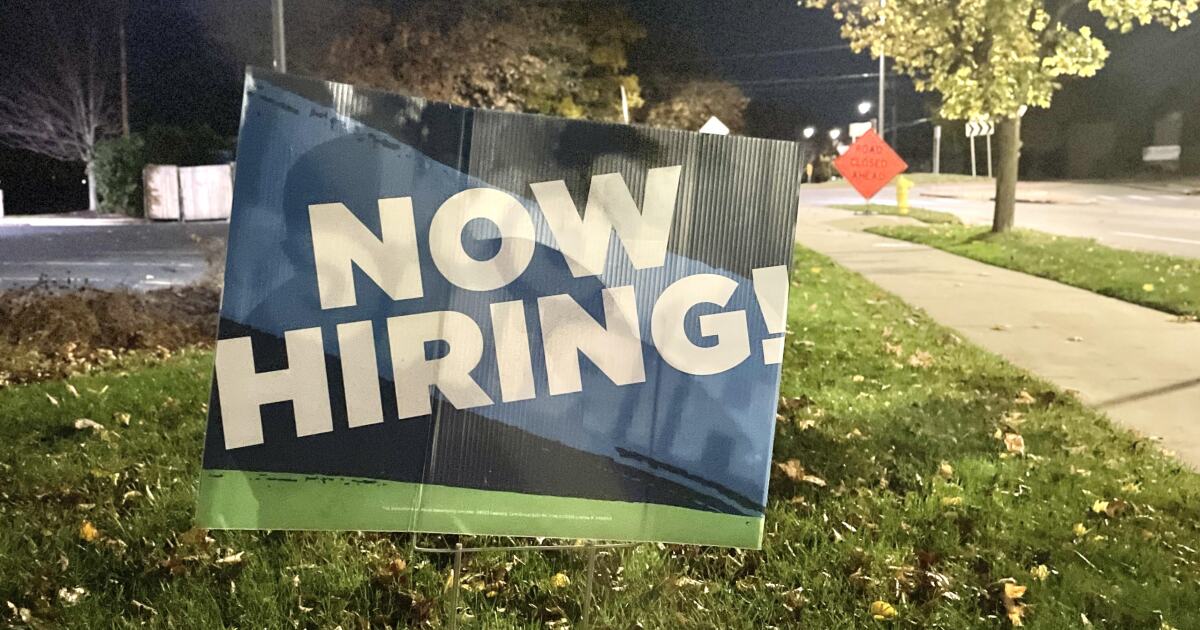 State jobless rate edges down in August as people exit workforce