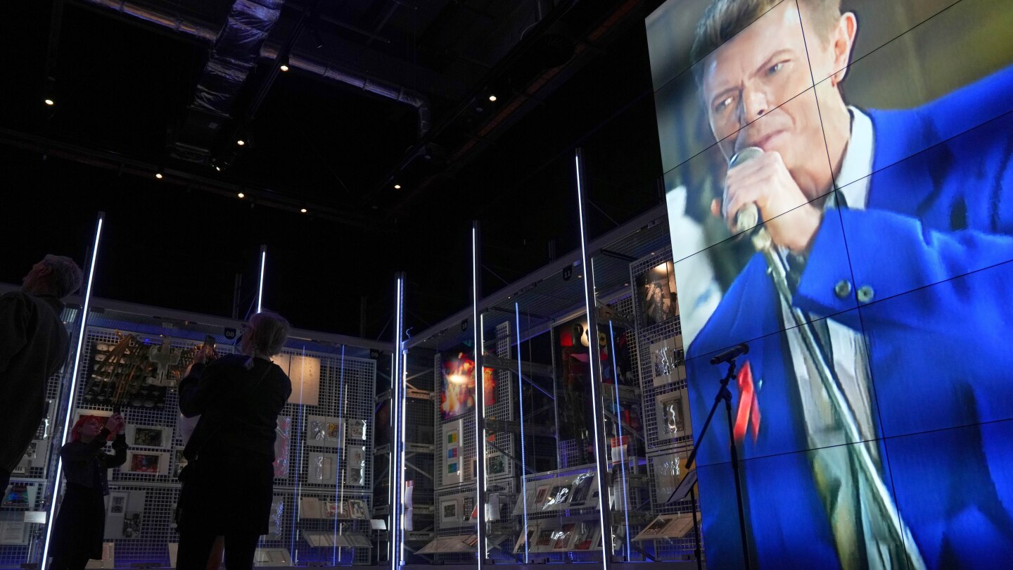 David Bowie's archive opens to the public. Fans can see and touch 1000s of his items