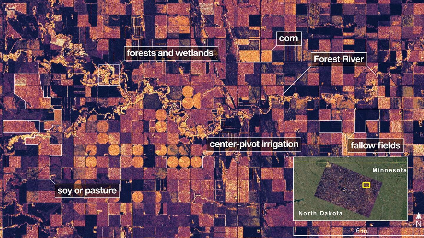 New Earth-mapping satellite releases first radar images