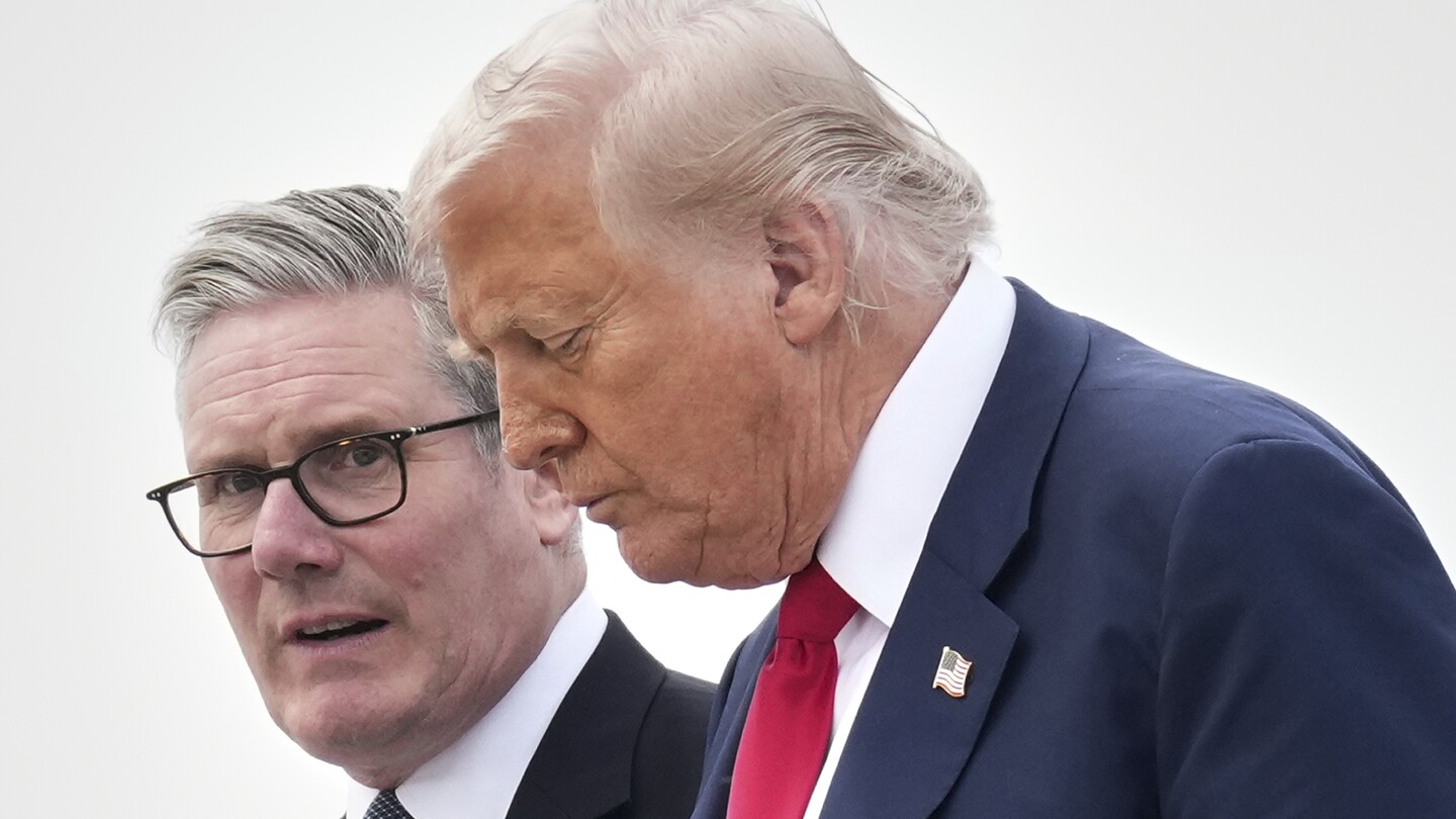 Trump flies in for a UK state visit where trade and tech talks mix with royal pomp