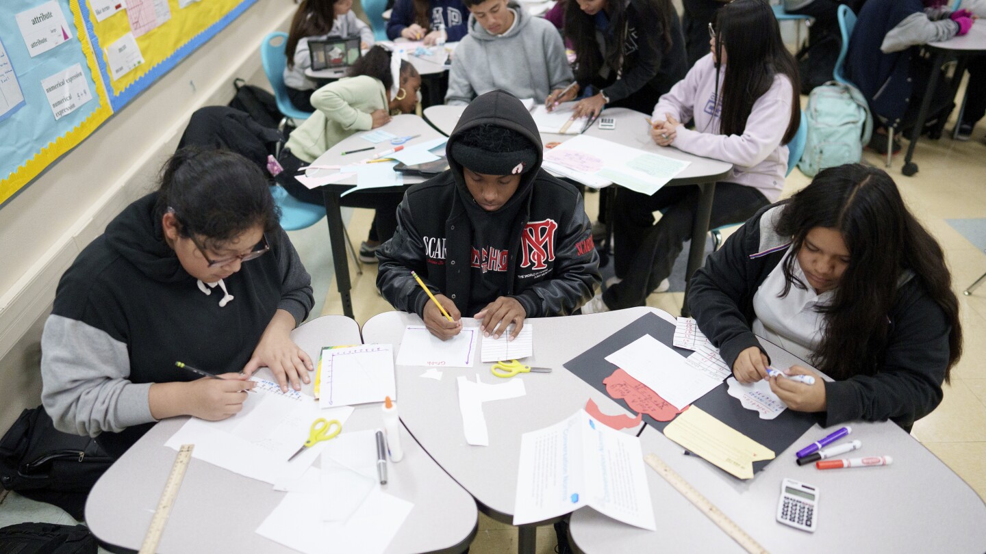 High school students' scores fall in reading and math