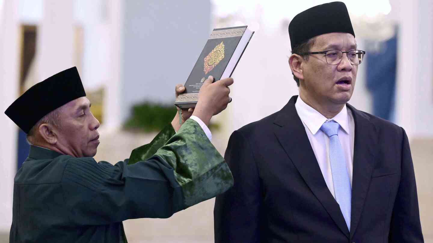 Indonesian leader fires ministers of finance and security after deadly protests