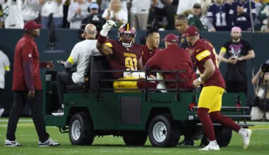 Commanders' Wise out for season, and club thinks Ekeler tore Achilles